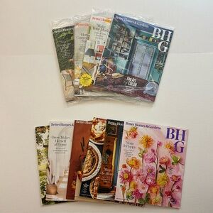 BETTER HOMES and GARDEN Magazine Lot of 10 - July 2023 thru June 2024 Issues